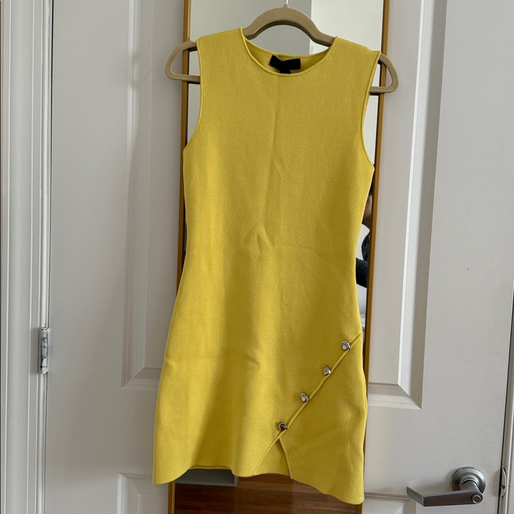 [New with Tags] Zara Butter Yellow Sleeveless Dress (Size S)